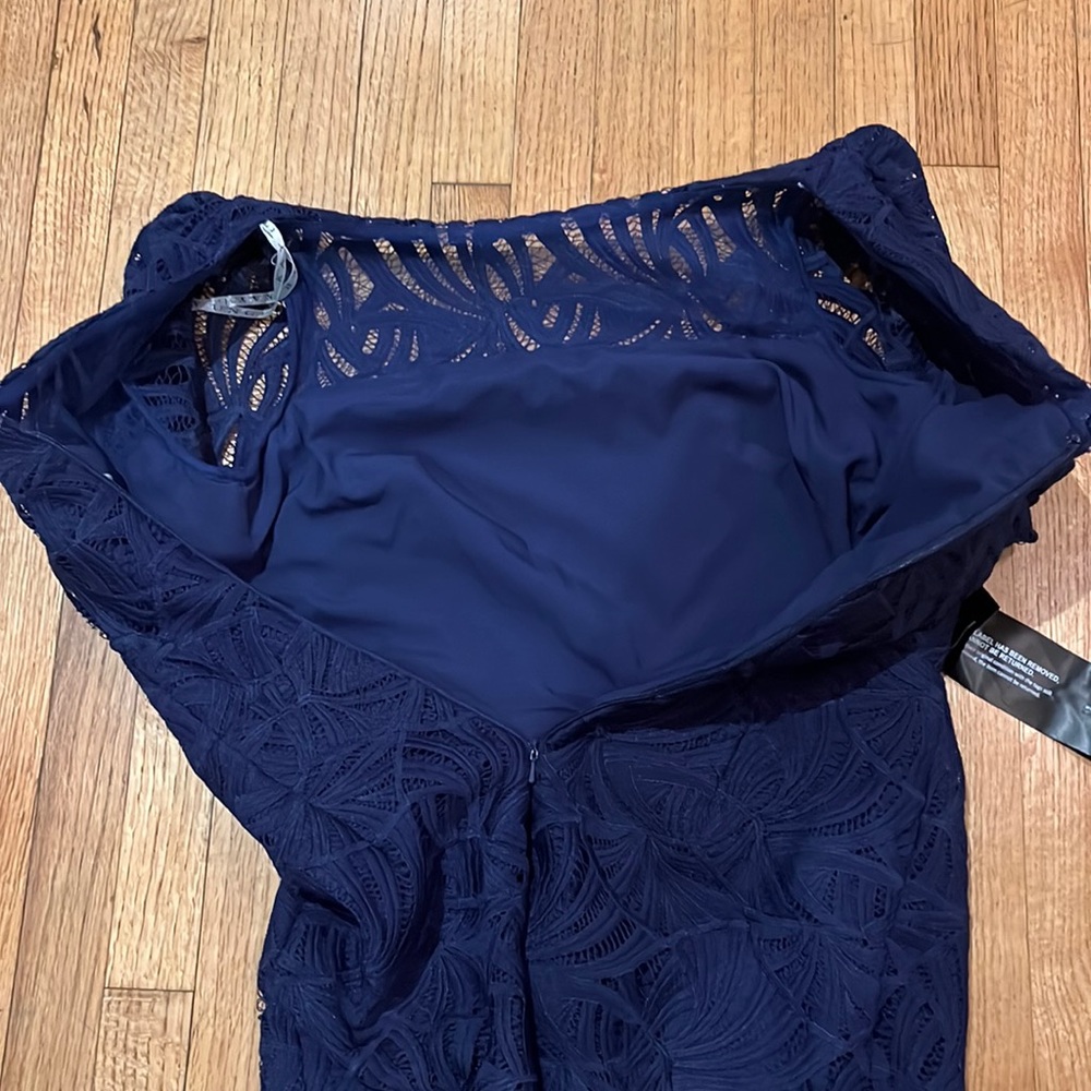 Kay Unger New York Zoey Lace Tea Length Dress - Picture 17 of 17